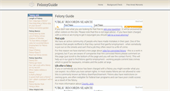 Desktop Screenshot of felonyguide.com