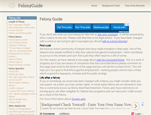 Tablet Screenshot of felonyguide.com